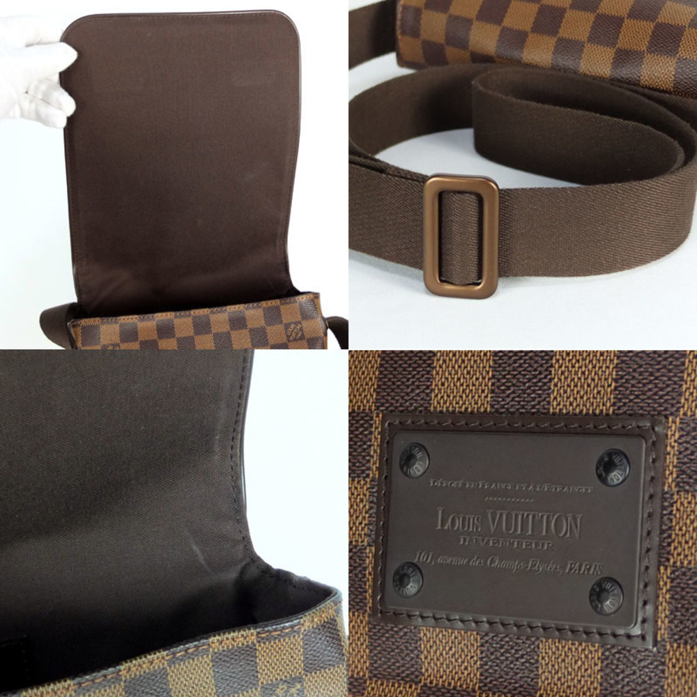 Louis Vuitton Brown Damier Shoulder Bag Brooklyn Ebene - Picture 8 of 8